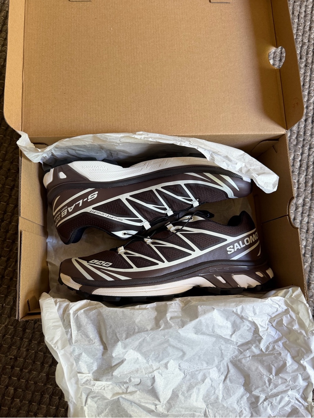 Salomon “Black Coffee/French Roast” Trail Running Shoe - S/LAB Inspired XT-6